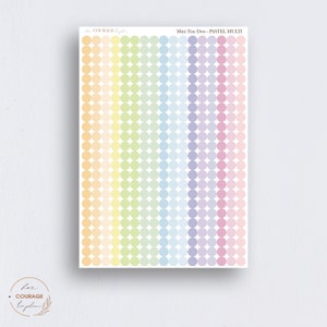 Mini Dot Planner Stickers, MINI Teeny Tiny Colorful, Neutral Dot ...