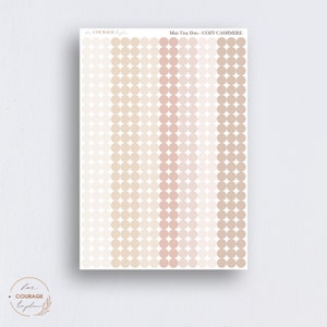 Mini Dot Planner Stickers, MINI Teeny Tiny Colorful, Neutral Dot ...