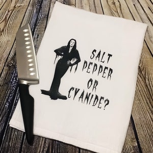 Morticia Adams Tea Towel