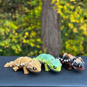 3D gedruckter kleiner Bartagame-Fidget | Weihnachtsgeschenk | Flexibles Tier Fidget |Eidechsenkreatur Flexi Spielzeug | Gelenk Fidget