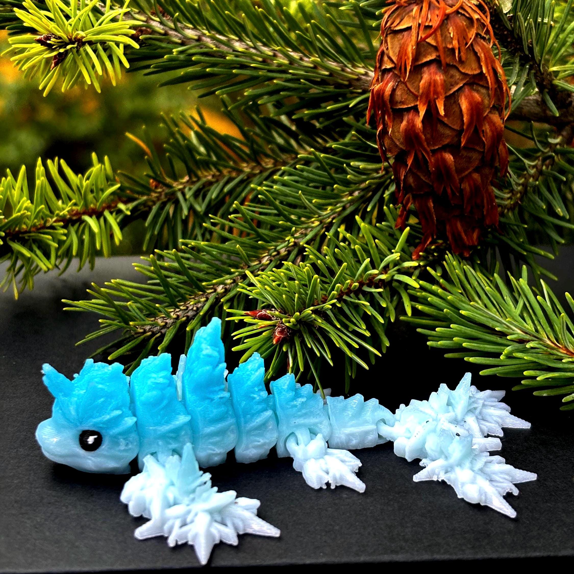 3D Printed Snowflake Narwhal Fidget | Christmas Stocking Stuffer ...