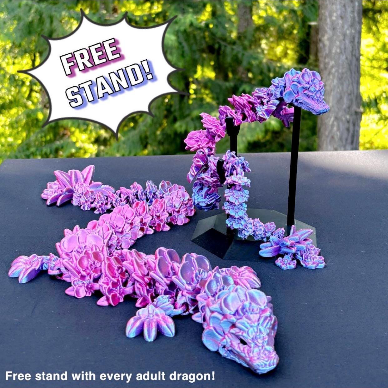 DRAGON FOMULA53㎜X33㎜93a Customizable 3D Printed Orchid Flower Dragon | Flexible Dragon