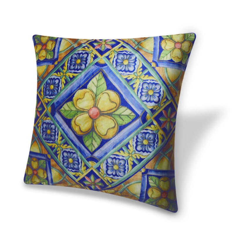 Cushion Cover Decorative Pillow Cover Digital Printing Velvet Throw Pillow Case for Sofa Chair Bedroom Living Room 18x18 In. Blue