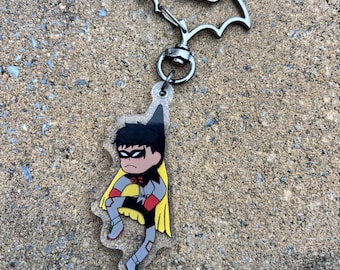 Damian Wayne Robin Keychain.