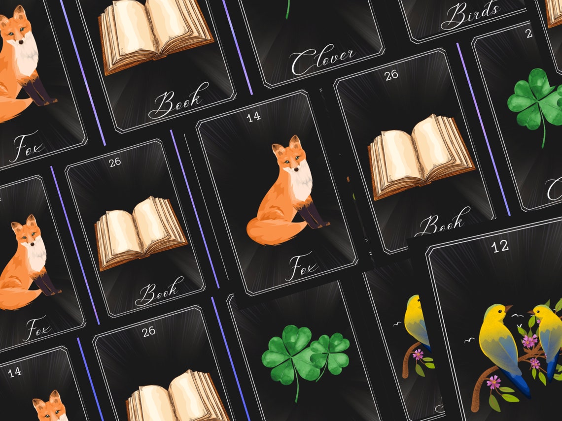 Printable Lenormand Deck Instant Download Lenormand Oracle - Etsy