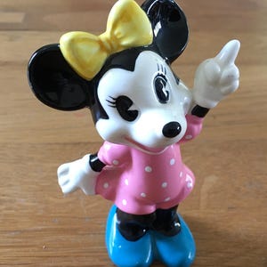 Vintage Walt Disney Productions Mickey Minnie Mouse Figurines Collectible Disneyland Disney Enthusiast Giftware Minnie Mouse #2