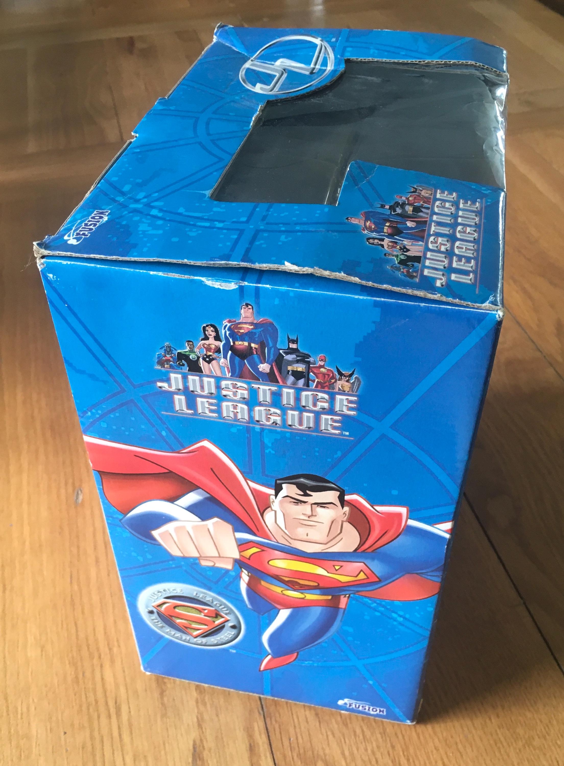 Vintage Battery Flying Superman Action Figure, Justice League