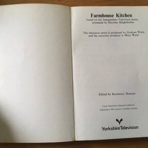 Yorkshire Television Farmhouse Kitchen Cookbooks I and II TV Series ...