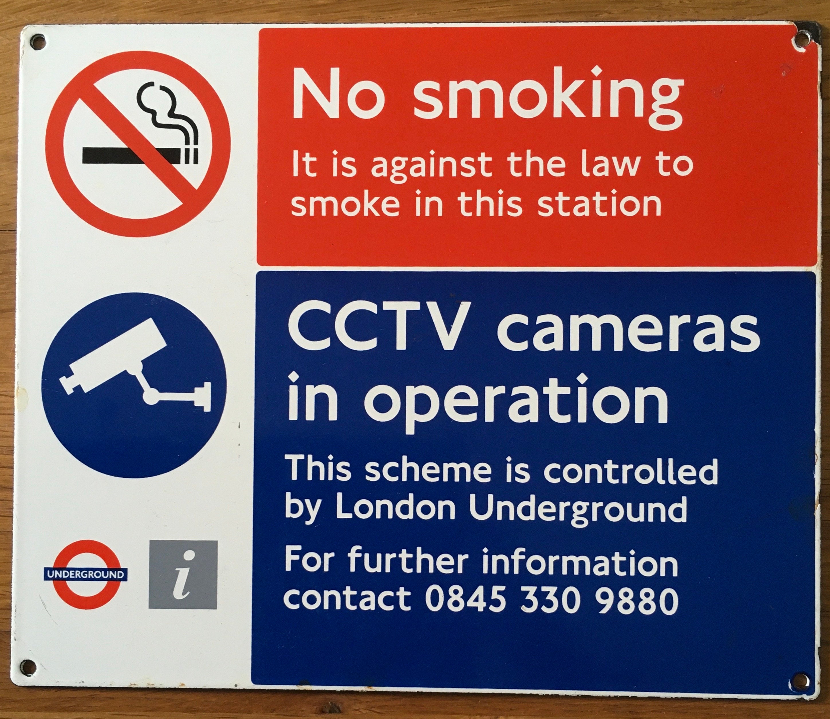 Enamelled London Underground Signs - Etsy