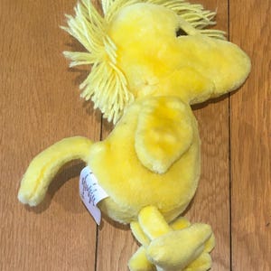 Vintage Retro Kvittrande Woodstock Jordnötter Snoopy Plyschleksak 1972