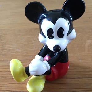 Vintage Walt Disney Productions Mickey Minnie Mouse Figurines Collectible Disneyland Disney Enthusiast Giftware Mickey Mouse #2