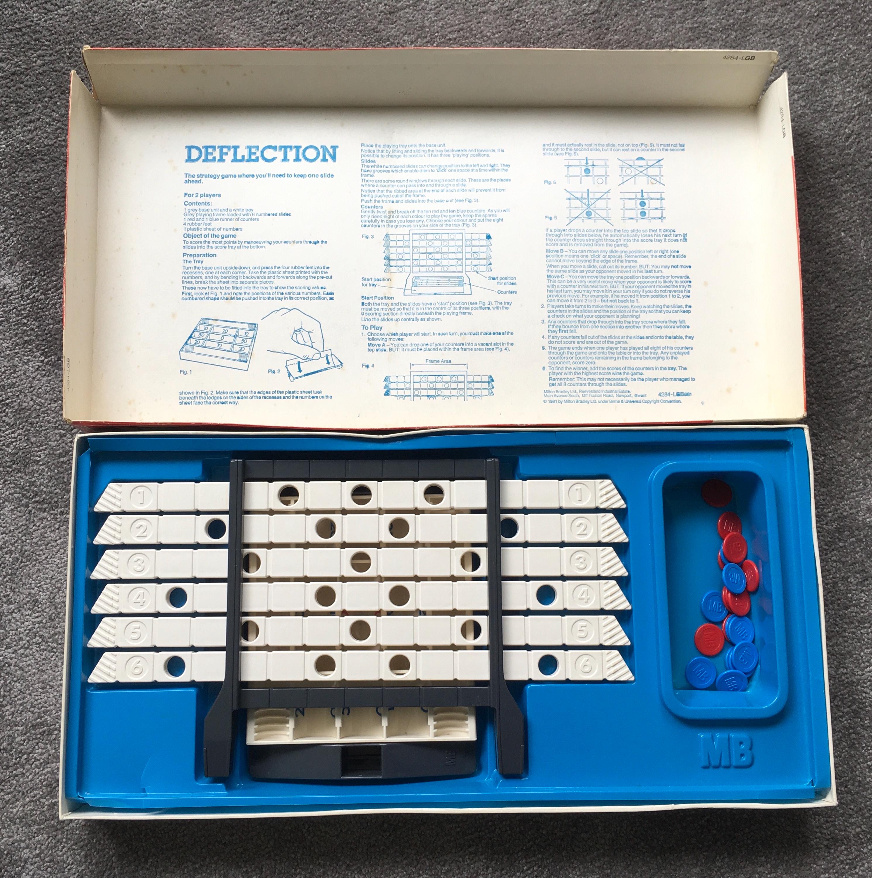 Deflection Game Sprite Vintage Deflection Board Game, MB Games 1981, Complete - Etsy