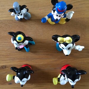 Vintage Walt Disney Productions Mickey Minnie Mouse Figurines Collectible Disneyland Disney Enthusiast Giftware image 2