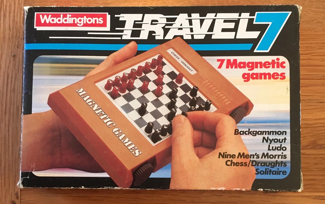 Waddingtons Game Console Vintage Waddingtons Magnetic Travel Games X 7 in 1 Complete - Etsy