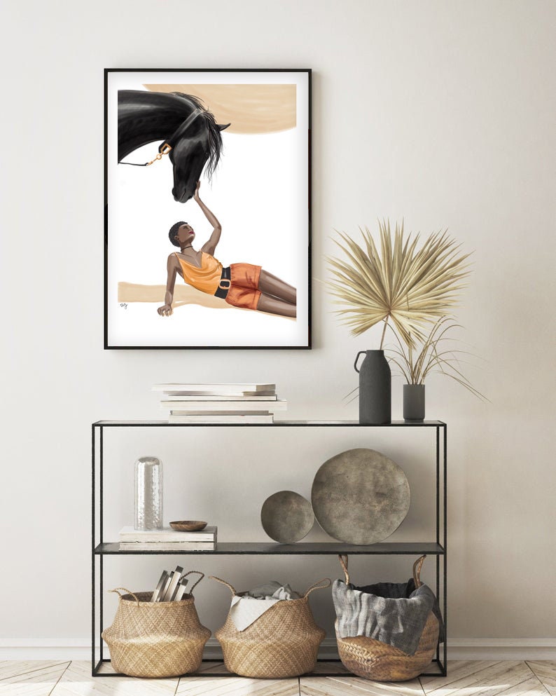 Beauties Equestrian Printable Art, Fine Art Poster Print, Fashion ...