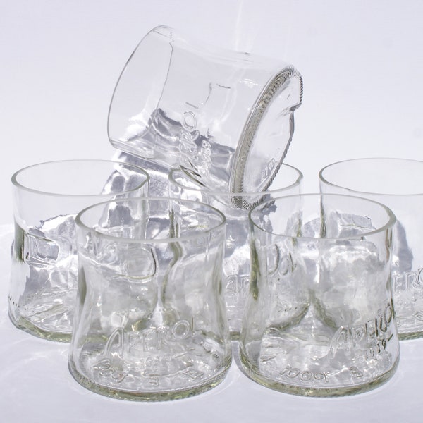 APEROL BICCHIERI HANDMADE - bottle glasses aperol