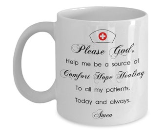 Nurses Prayer Coffee Mug, Registered Nurse Thank You, NICU Nurse, Nurse Graduation Gift, Nursing School Graduation Gift, Nurse Coffee Mug
