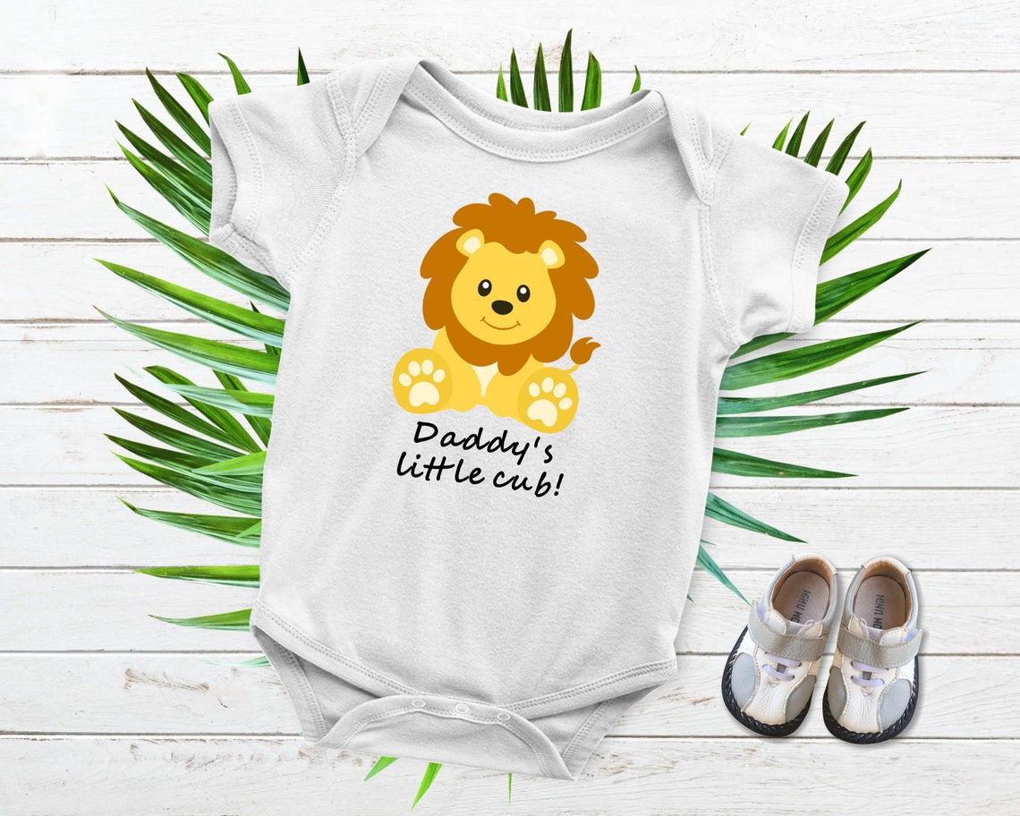 Baby Boy Lion Bodysuit, Safari Animal Baby Clothes For Boy, Infant Boy