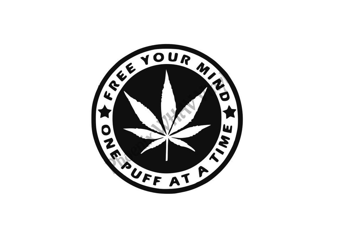 Free Your Mind One Puff at a Time Svg Weed Svg Rolling Tray Etsy