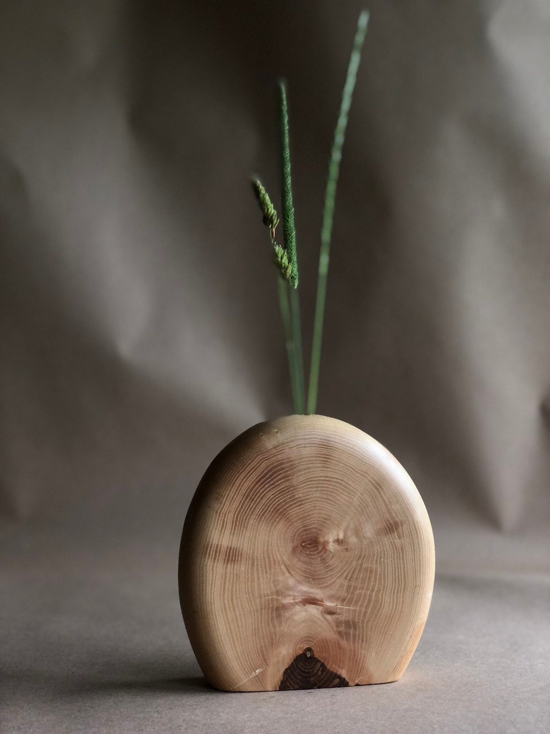 Wood Vase Modern Wood Vase Modern Wooden Vase Boho Style Vase - Etsy