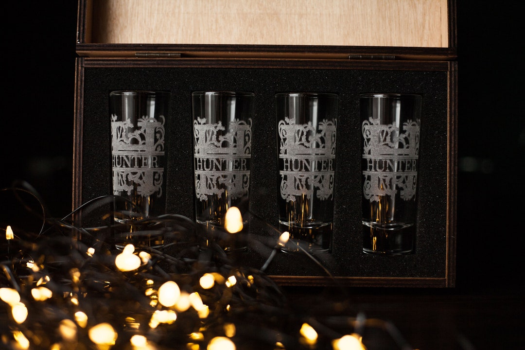 Shot Glasses With a Monogram, Personalized Shot Glasses, Tequila