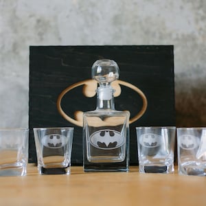 Set di decanter per whisky, bicchieri da whisky, bicchieri personalizzati, regali per la festa del papà