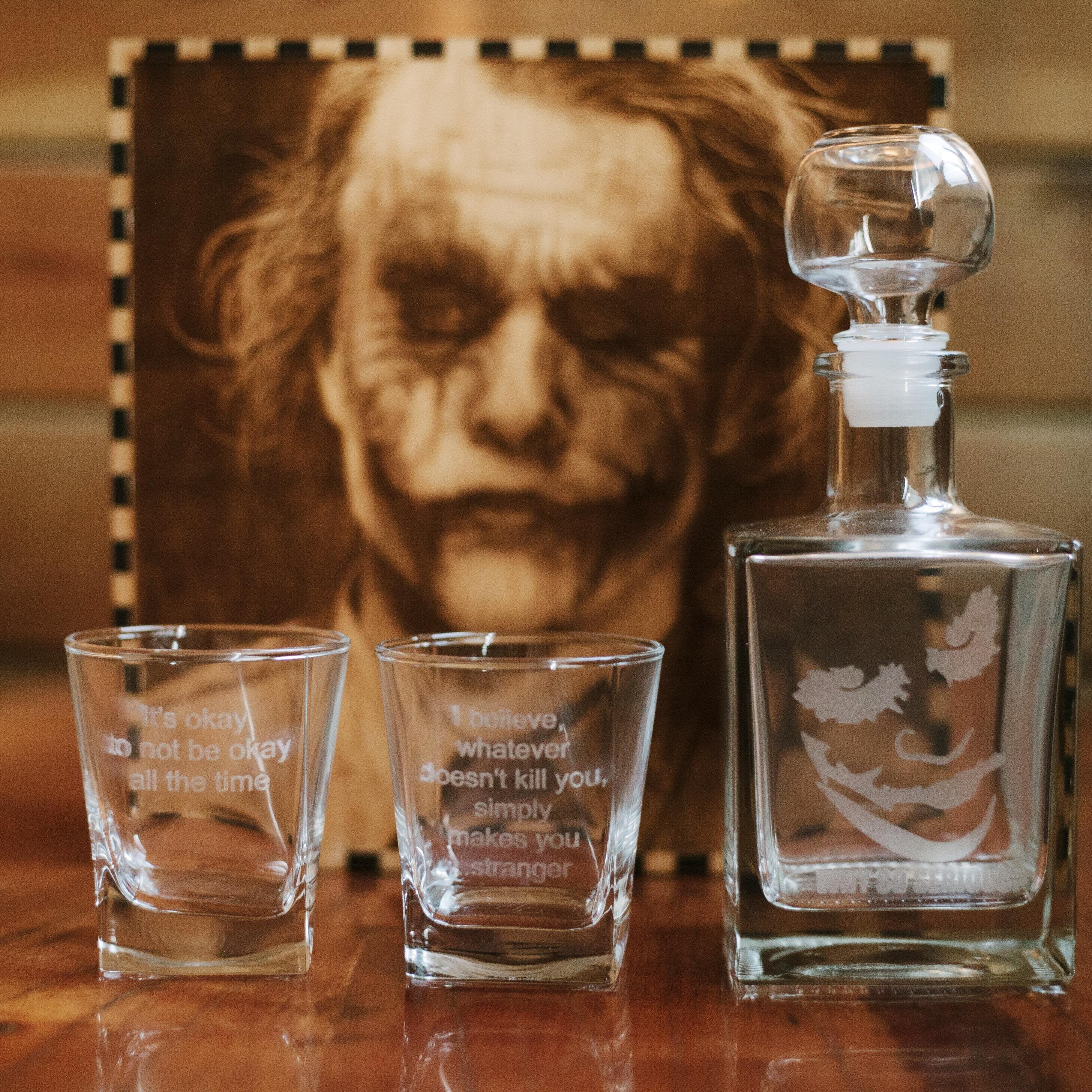 Heath Ledger Joker Whiskey Decanter Set - Etsy