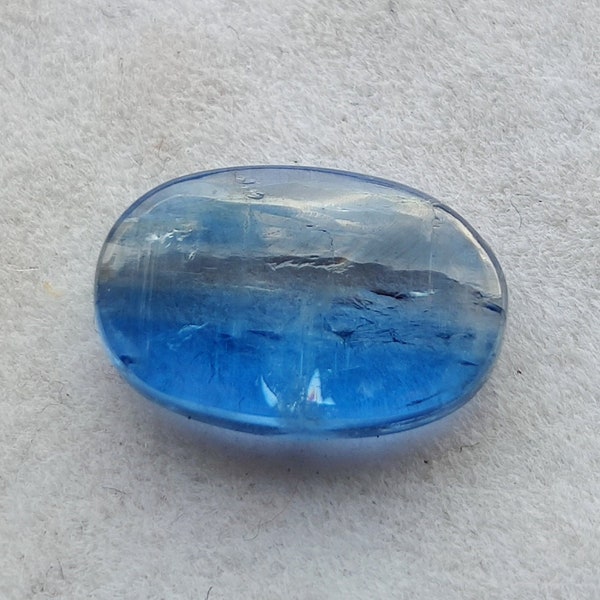 LOOSE KYANITE GEMSTONE Oval Shape 3.80Ct Good Quality Natural Blue Kyanite Cabochon Perfect Ring Size Kyanite Loose Gemstone Jewelry 12x8x2