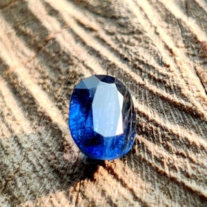 HIGH QUALITY KYANITE Gemstone 1Ct Natural Star Cut Faceted Blue Kyanite Loose Gemstone Oval Shape Perfect Ring Size Jewelry Kyanite 8x6x4MM