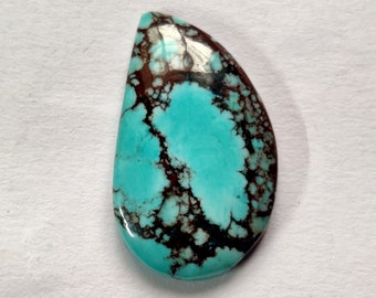 GOOD QUALITY TURQUOISE Gemstone 41Ct Natural Magnesite Turquoise Gemstone Smooth Cabochon Turquoise Pendant Size Jewelry Making Size 31X18X5