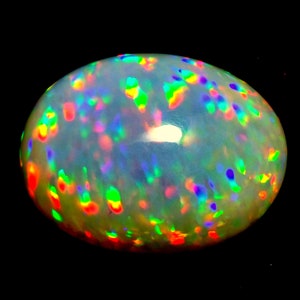 OPAL Huge Size Electric Fire 105Cts AAAAA Quality Natural Ethiopian Opal Gemstone Cabochon Unique Big Size Ethiopian Opal Gemstone35x27x22MM