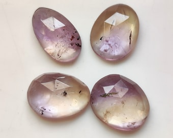 Lotto di pietre preziose di ametrina naturale, pietre sfaccettate taglio rosa, 23 ct