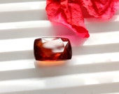 HESSONITE GARNET GEMSTONE 5.45CT Top Quality Hessonite Garnet Perfect Ring Size faceted Hessonite Garnet Loose Gemstone Size 11x8x5MM