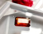 TOP QUALITY HESSONITE Garnet Gemstone 5.40Ct Natural Hessonite Garnet Faceted Perfect Ring Size Loose Gemstone Hessonite Garnet Size 12x8x4