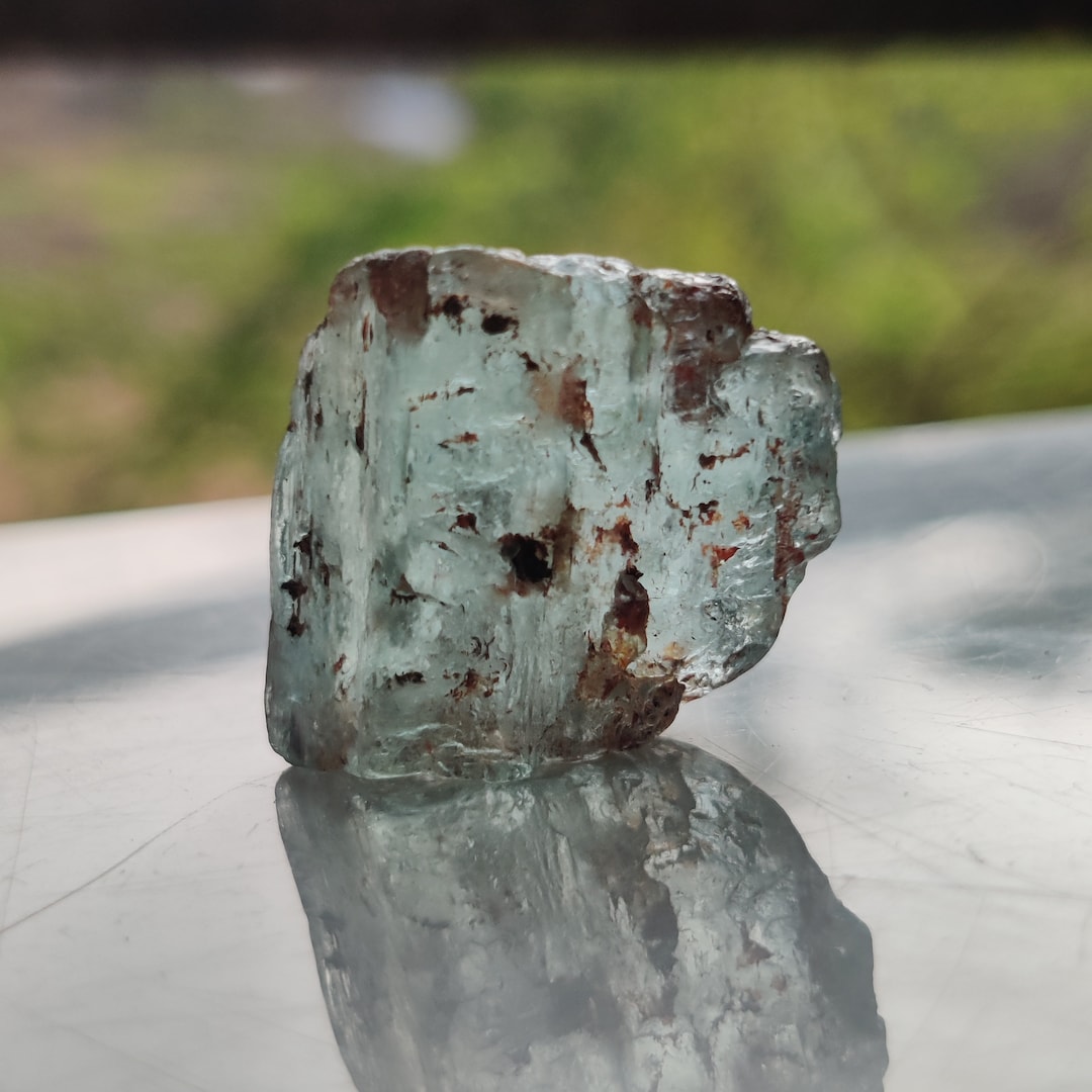 Aquamarine Gemstone Raw Material 29ct High Quality Natural Aquamarine Untreated Rough Specimen