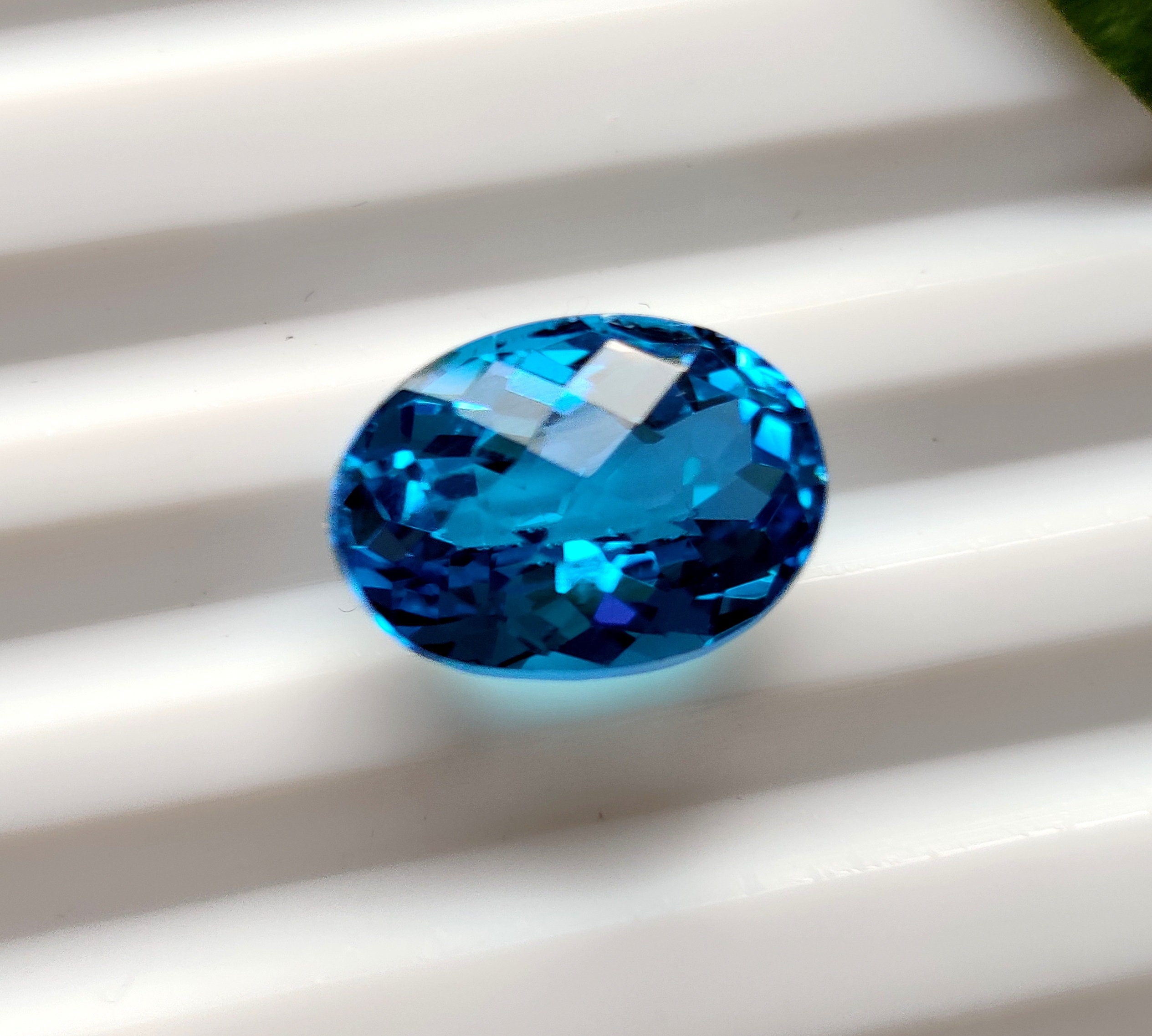 SWISS BLUE TOPAZ Gemstone 5.50ct Top Quality Blue Topaz - Etsy