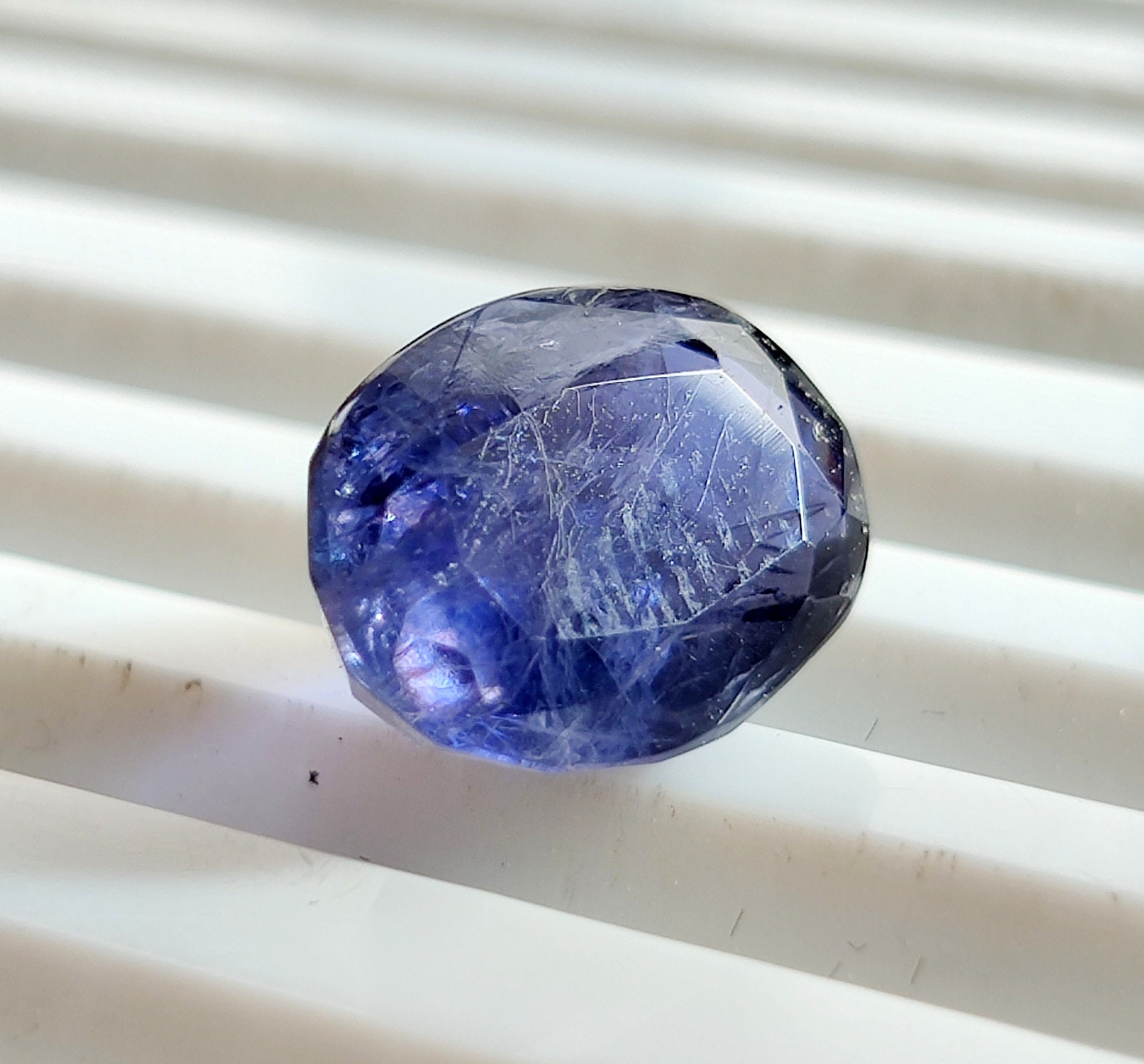 NATURAL IOLITE GEMSTONE 3.50CT High Quality Faceted Iolite Etsy