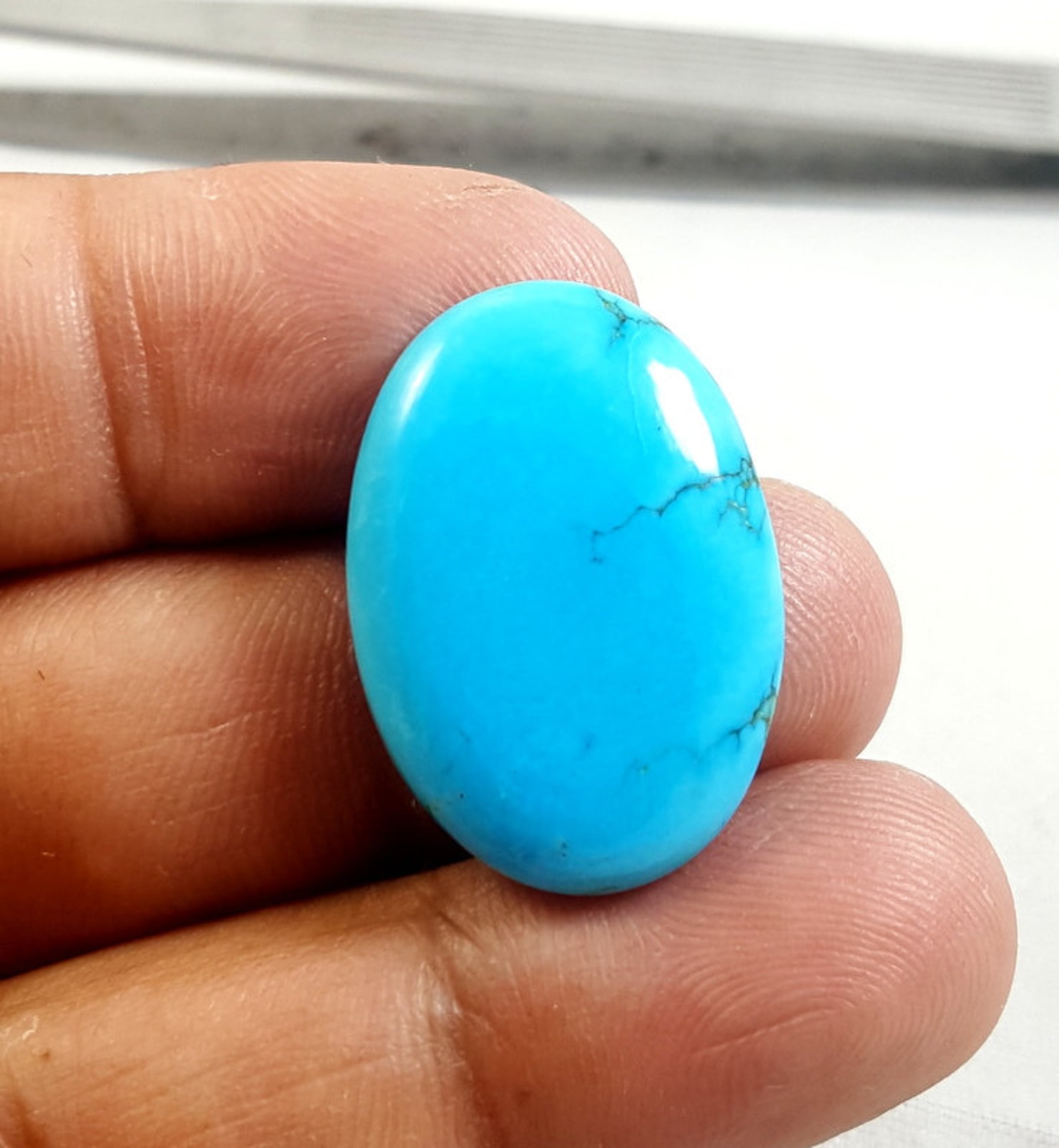 TURQUOISE GEMSTONE 20 Carat Natural Arizona Turquoise Smooth Etsy