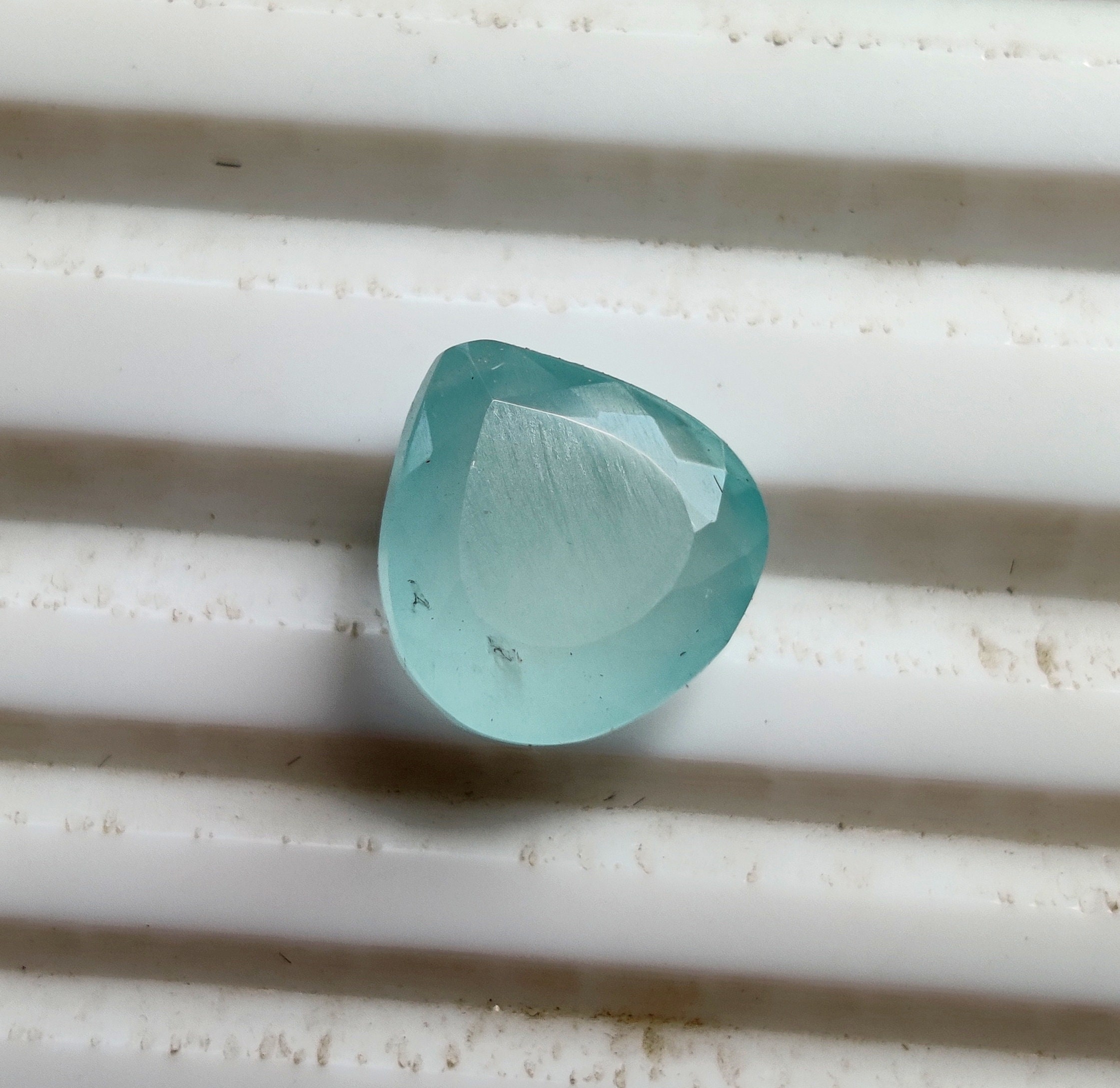 LOOSE GEMSTONE AQUAMARINE Faceted 3ct Natural Aquamarine Heart Etsy