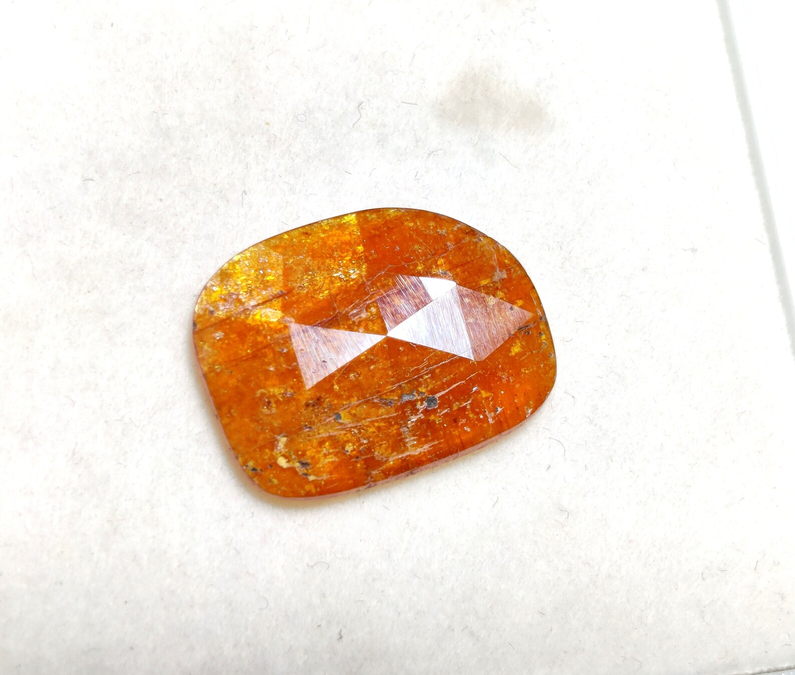 NATURAL ORANGE KYANITE Gemstone Faceted Fancy Shape 11Ct Great Etsy