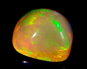 ETHIOPIAN OPAL GEMSTONE 4 Ct Top Quality Natural Ethiopian Opal Cushion Shape Perfect Ring Size Ethiopian Opal  Loose Gemstone 11x11x6MM