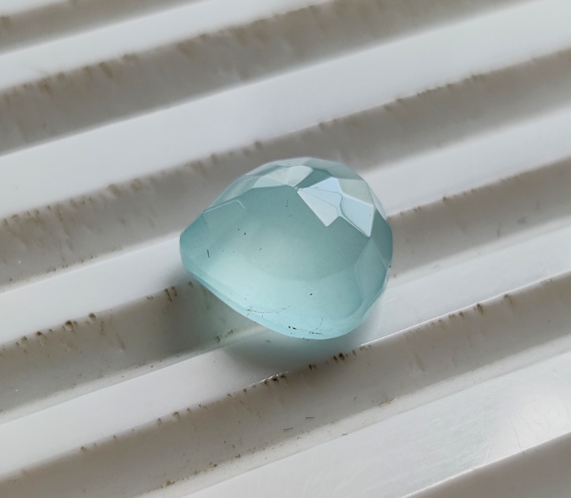 LOOSE GEMSTONE AQUAMARINE Faceted 3ct Natural Aquamarine Heart Etsy