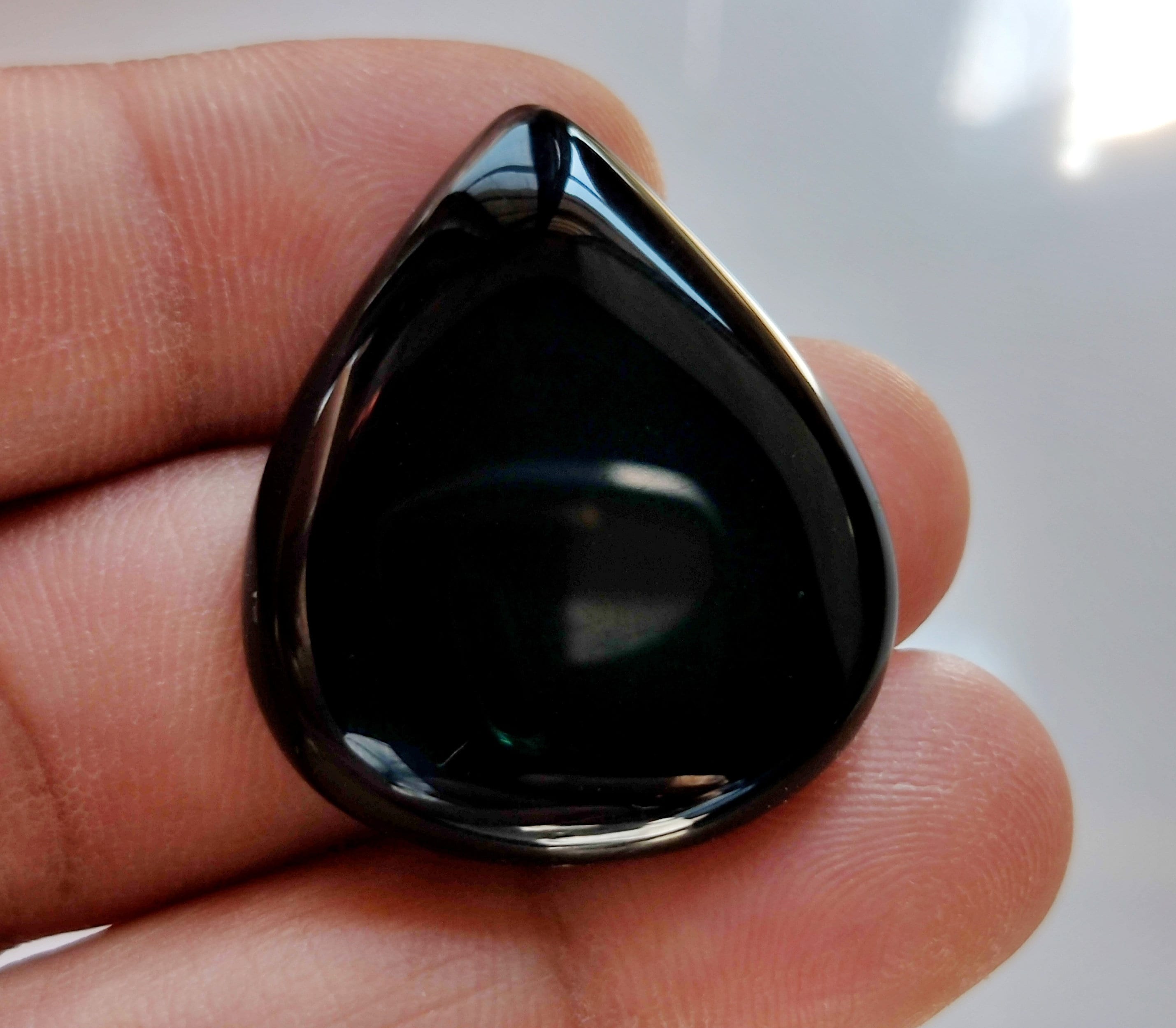 Black Onyx Heart Cabochon, 43 Carat Pendant Size (32x27x6mm) - Etsy