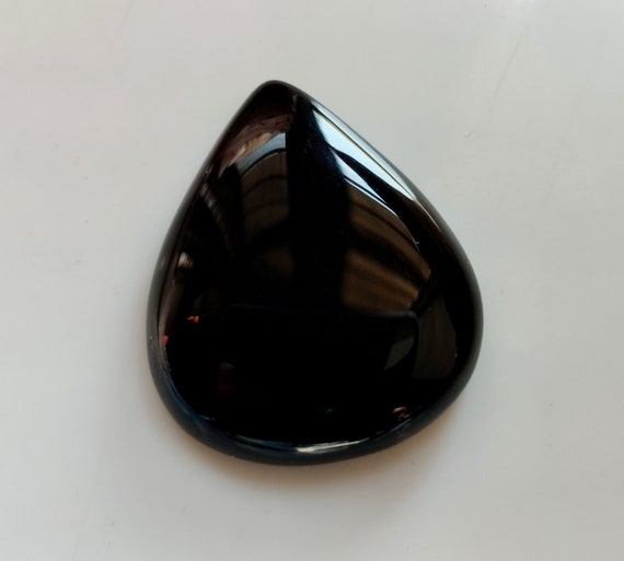 1strand Natural Black Onyx Gemstones Loose Smooth Round - Temu