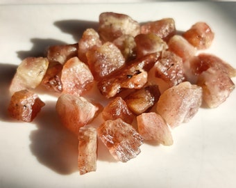 Roh Sonnenstein Lot (24 Stück, 152 Ct) - Natürlicher Kristall Edelstein