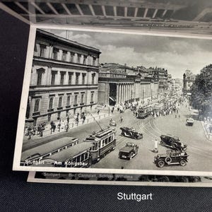 Ensembles de photos Leporello des années 40 Canal Gota Maria Hilf Perth Stuttgart Souvenirs de voyage Carte postale Scrapbooking Artisanat Alsace Australie