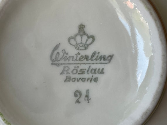 Vintage 1940s Trinket Dish Bavarian Porcelain Win… - image 6