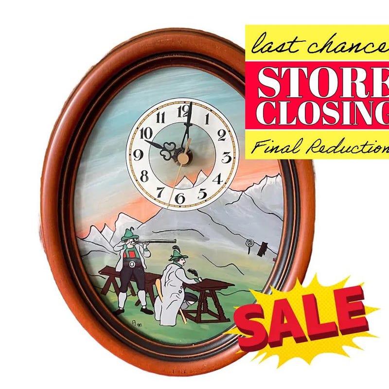 Reverse Clock - Etsy