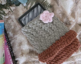 Handmade Plant Pot Kindle Sleeve – Cottagecore E-Reader Cover