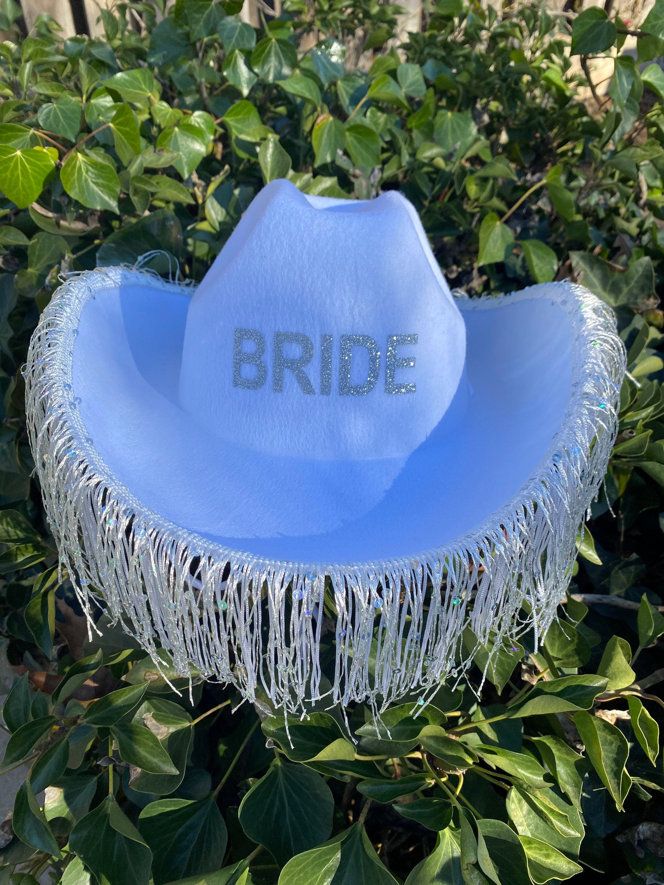White FRINGE Personalized White Cowgirl 